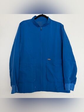 Women’s FIGS Sebina Scrub Jacket Royal Blue 4474 Size XL READ DESCRIPTION
